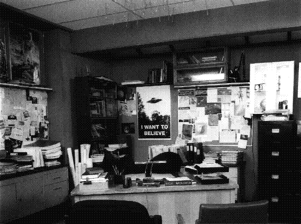 stitched reconstruction of Mulders desk