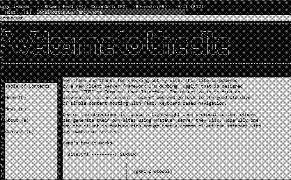 Screenshot of ugly-server